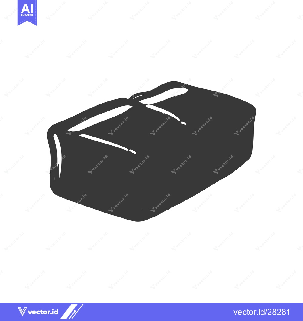 Premium Vector dari A simple sketch of a dark rectangular shaped object