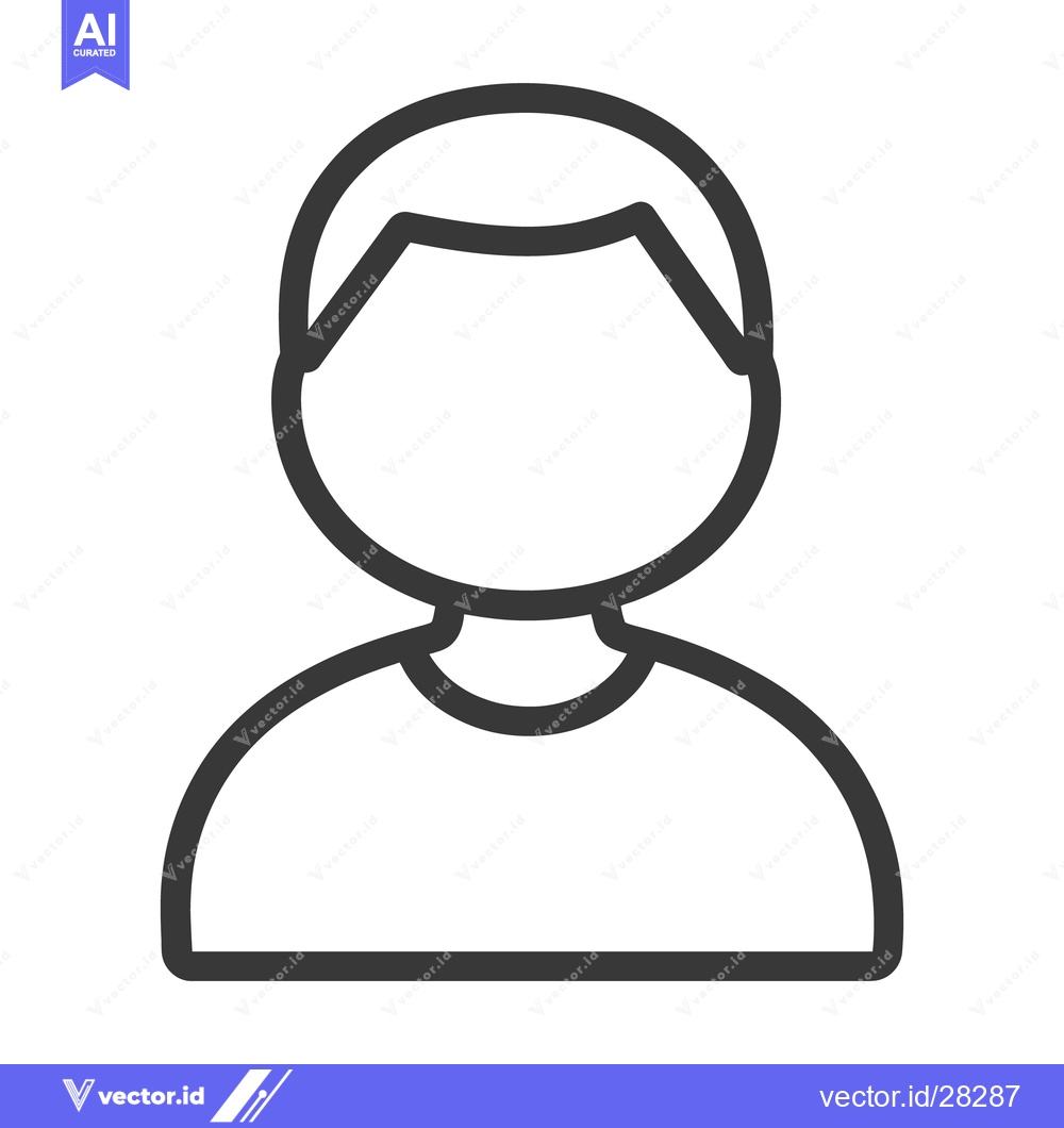 Premium Vector dari An outlined illustration depicting a simplistic human representation p