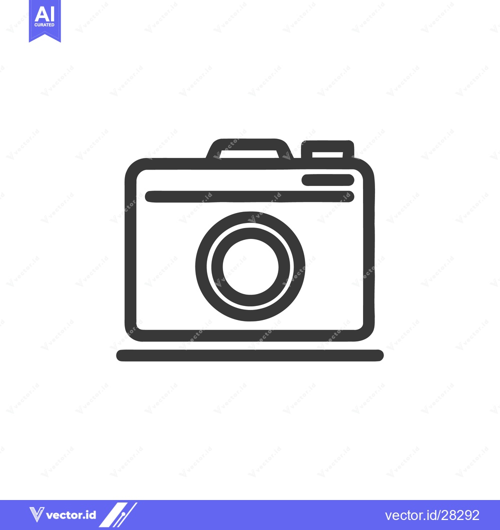 Premium Vector of Minimalist Camera Icon: Photography, Memories, and Visual Storytelling