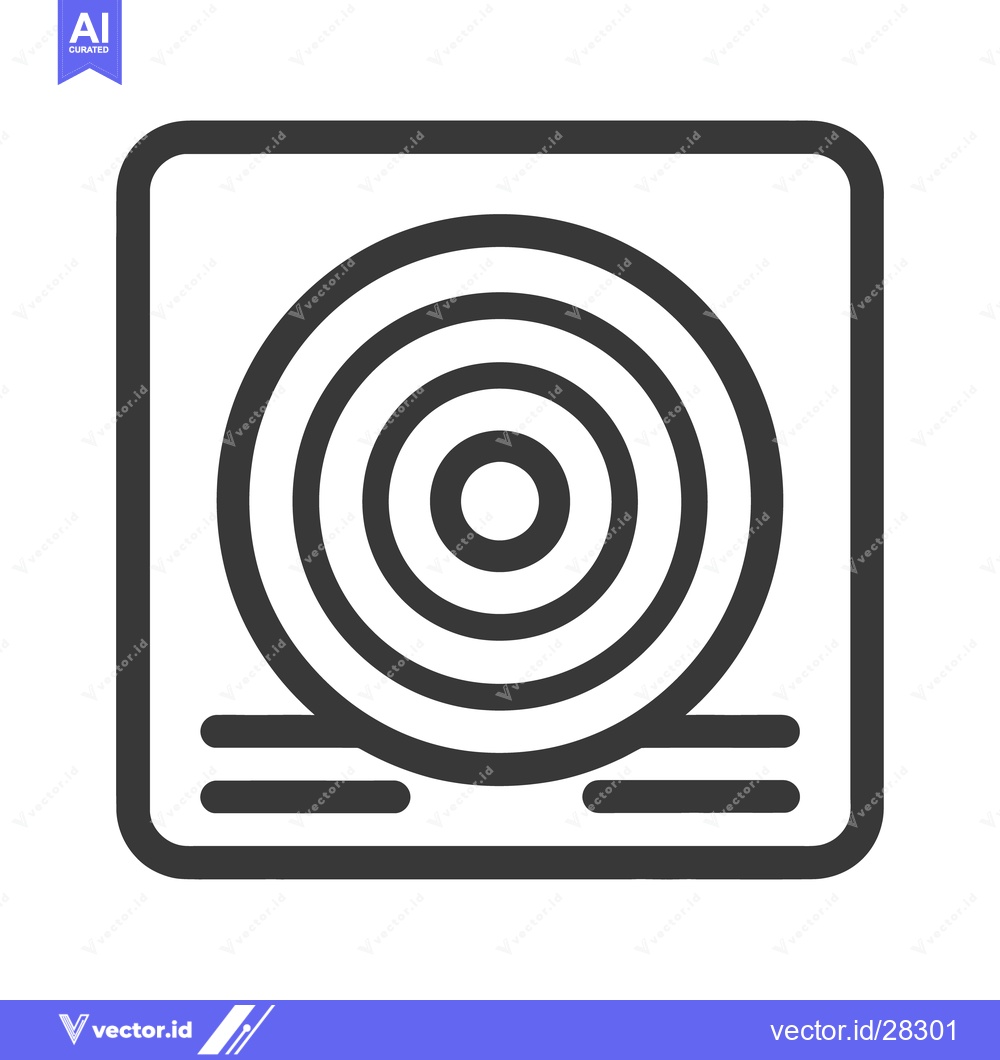 Premium Vector dari A graphical representation of concentric circles inside of a square