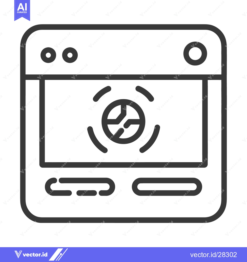 Premium Vector dari A computer window displaying a circular diagram with rotating symbols