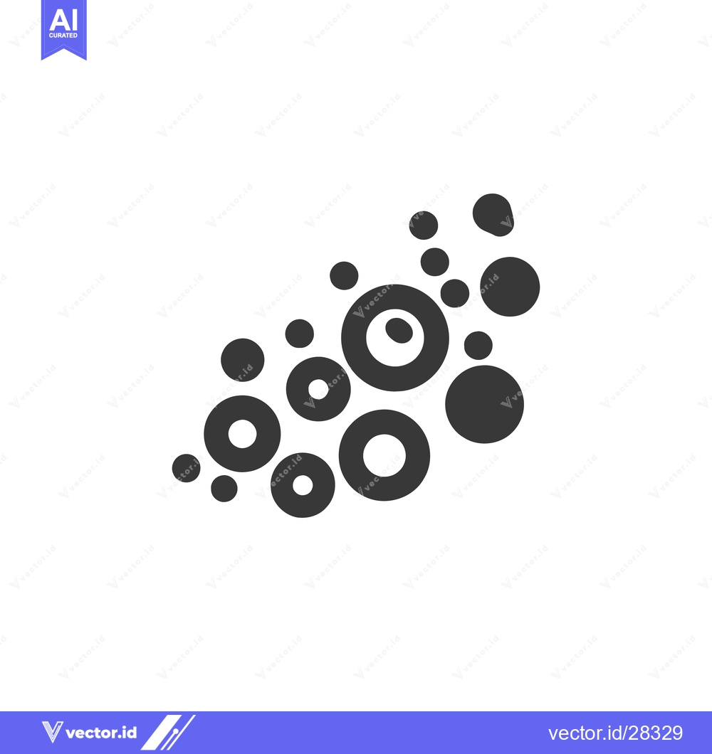 Premium Vector of Abstract Gray Circles and Rings on White Background, Graphic Design El