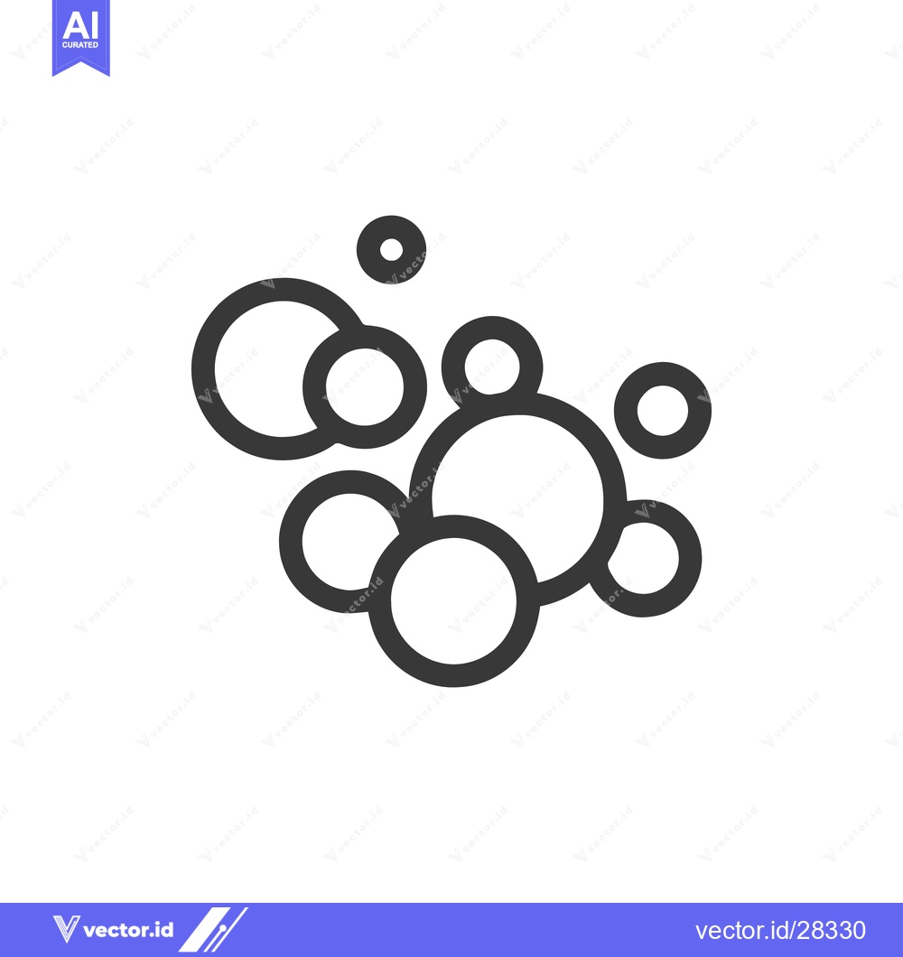 Premium Vector of Minimalist Bubbles: Abstract Circle Cluster on White Background