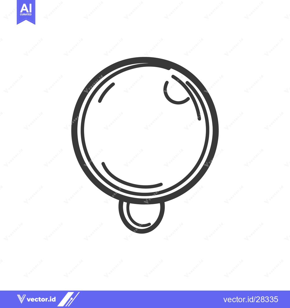 Premium Vector of A monochrome drawing depicting a circular pendant with details