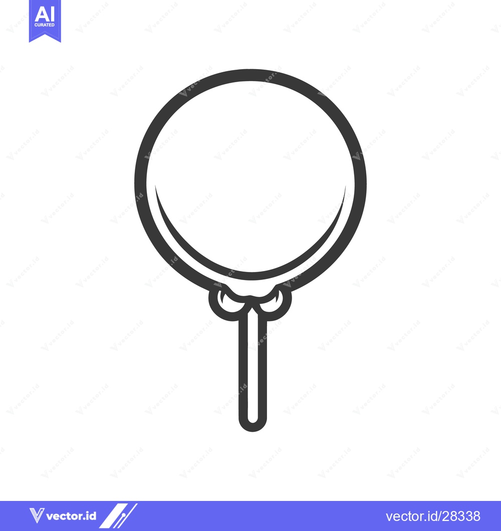 Premium Vector dari A simple graphic illustration of a lollipop on a stick