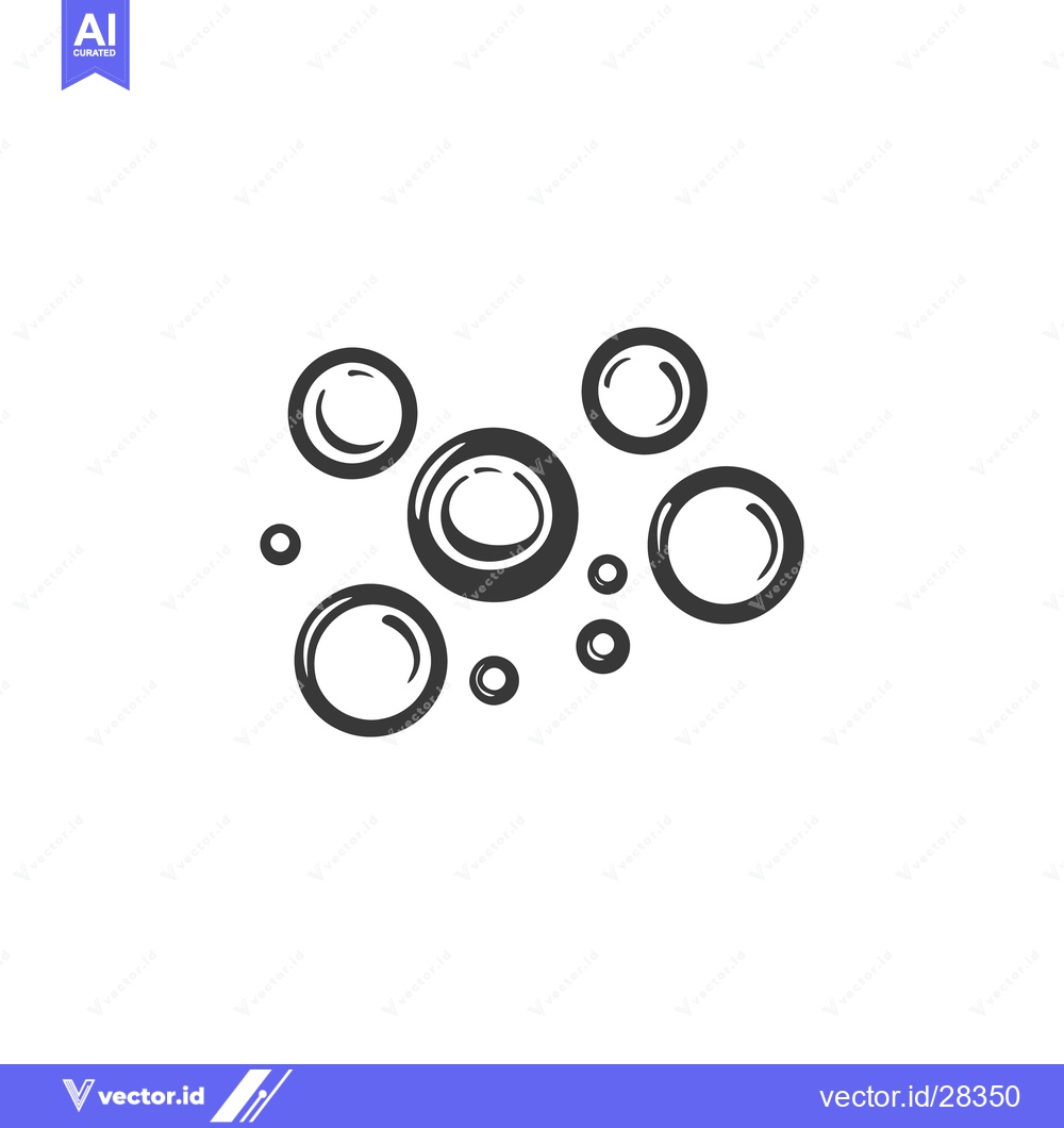Premium Vector dari Several grayscale circles of varying sizes floating randomly together