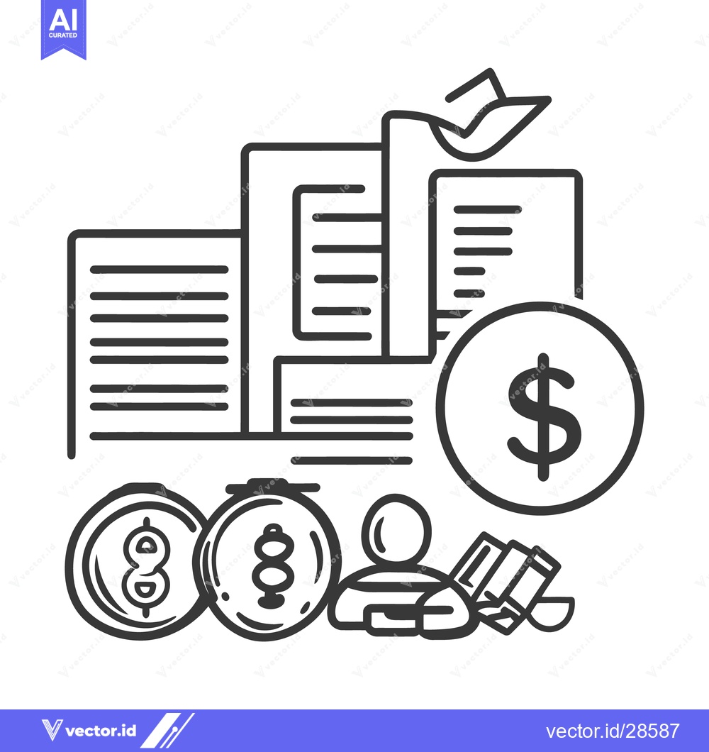 Premium Vector of An illustrative image of finance and financial resources visualized