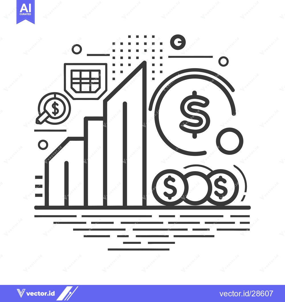 Premium Vector dari Business Growth with Financial Investment and Profit