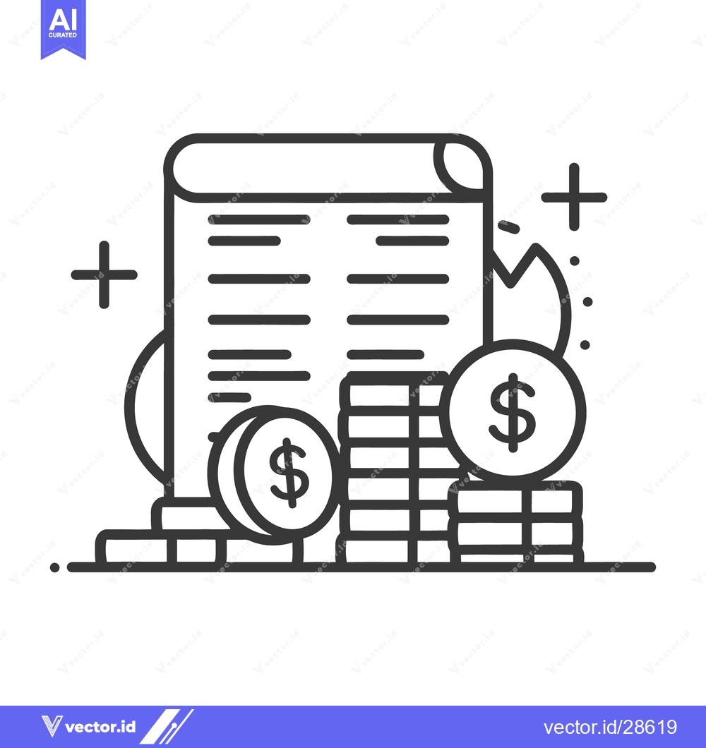 Premium Vector dari Financial document and money represent accounting and finances general