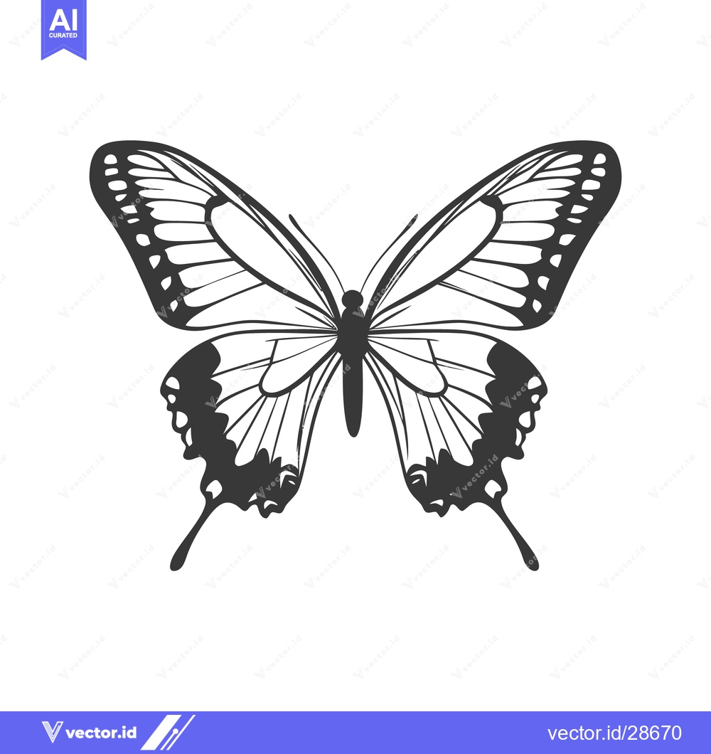 Premium Vector dari A detailed monochromatic line illustration depicting a symmetrical but