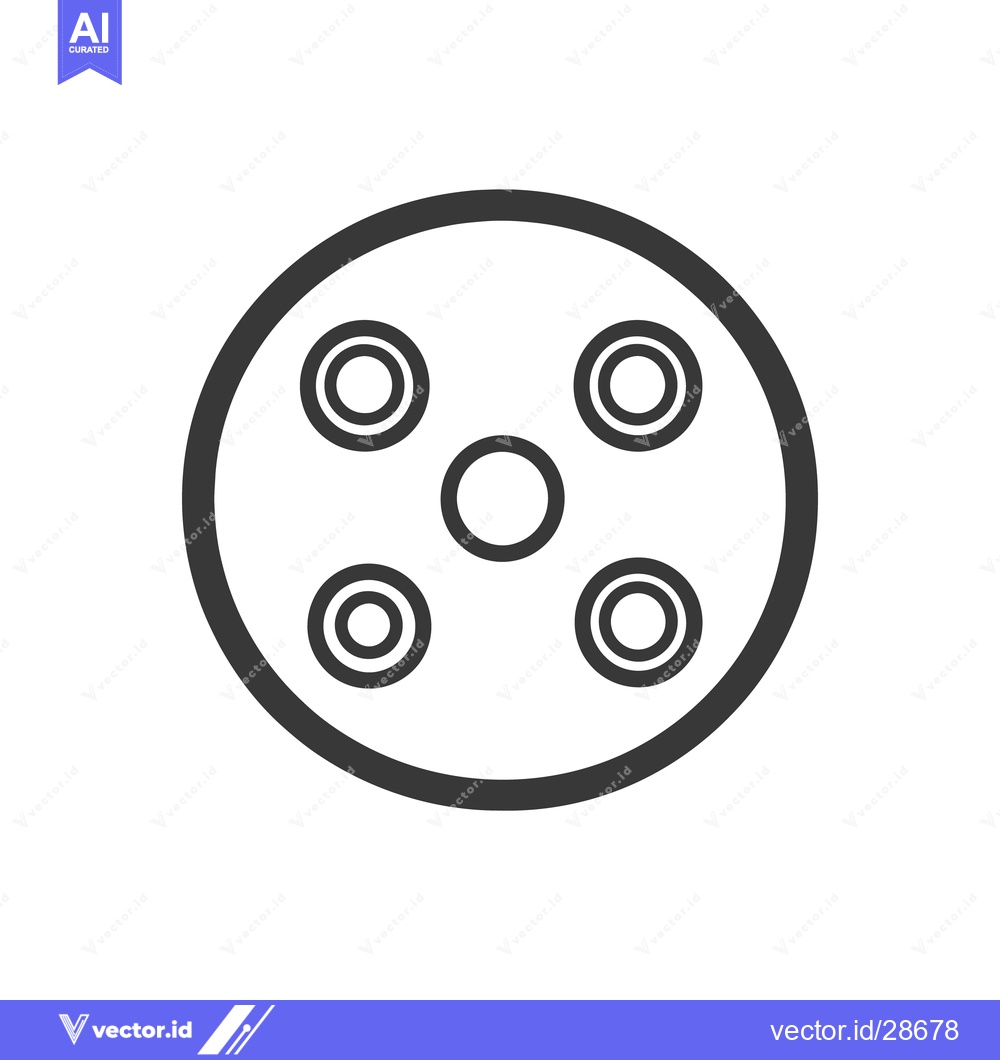 Premium Vector of A geometric design depicting several concentric circles arranged in a