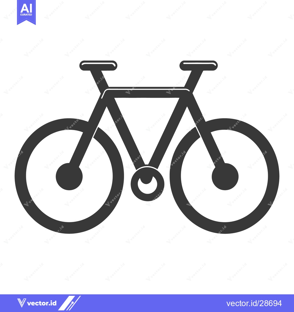 Premium Vector dari A minimalist representation of a bicycle with geometric shapes