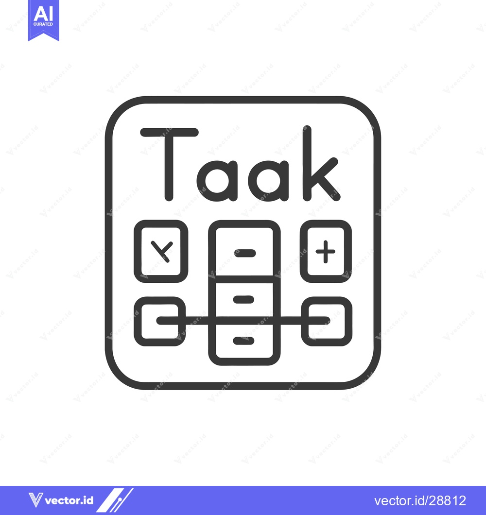 Premium Vector of Calculator with Dutch word "Taak" meaning Task