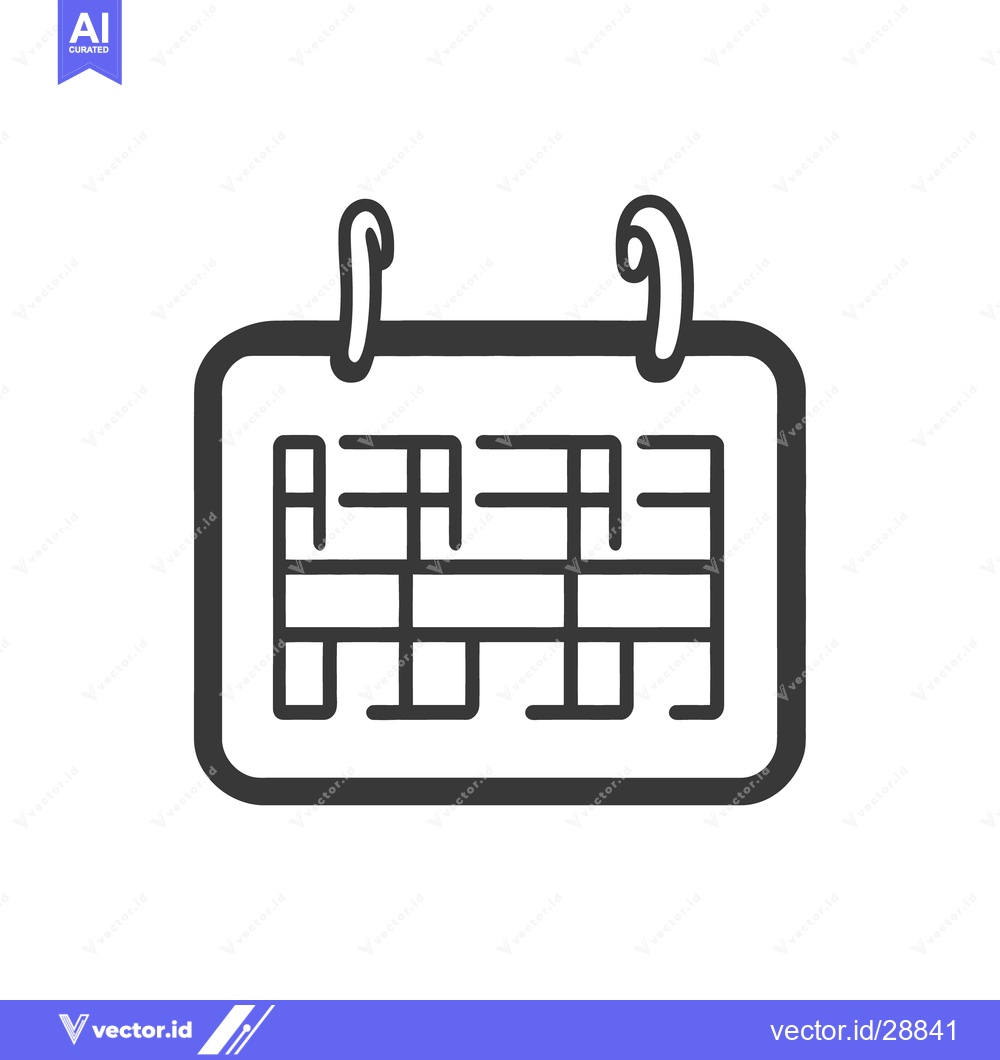 Premium Vector of A minimalist illustration of a calendar featuring dates and scheduling
