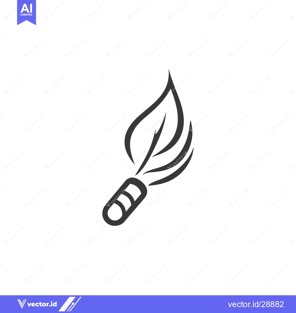 Premium Vector of A stylized icon depicts a leaf connected to a small cylinder