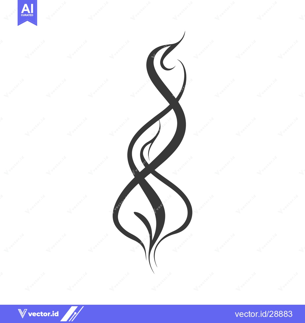 Premium Vector of Intricate Black Swirling Lines Create A Stylized Abstract Design