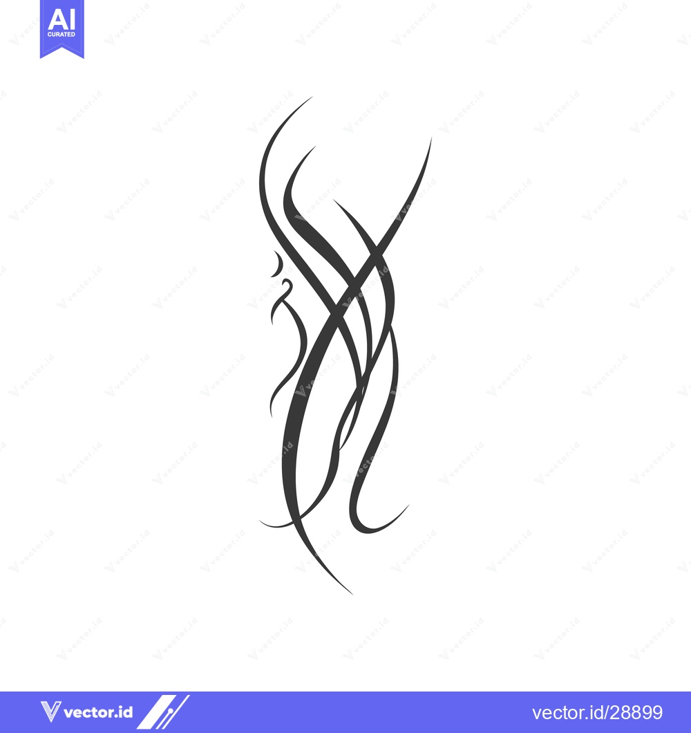 Premium Vector dari Abstract design of curved lines creating a visual composition