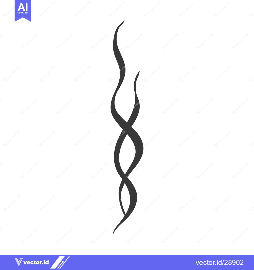 Premium Vector dari A stylized illustration depicts a dark flowing and winding design