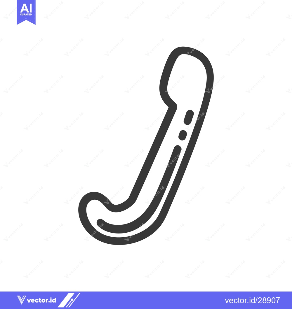 Premium Vector dari An illustration depicting a stylized hockey stick against a white back