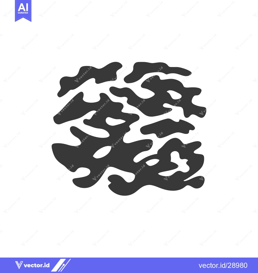 Premium Vector of A simplistic abstract illustration displaying a black and white camouf