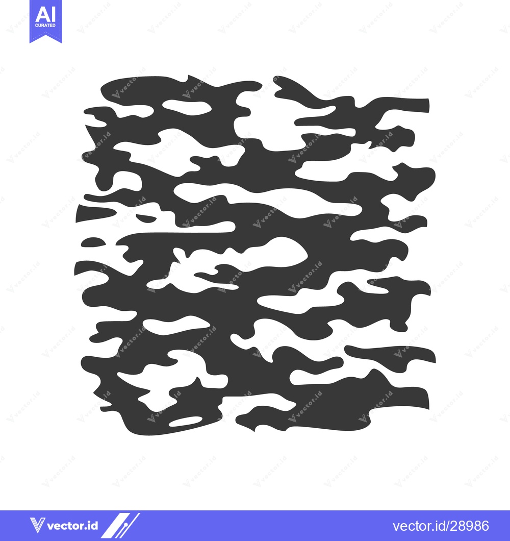 Premium Vector of A pattern displaying abstract shapes with a camouflage appearance in b