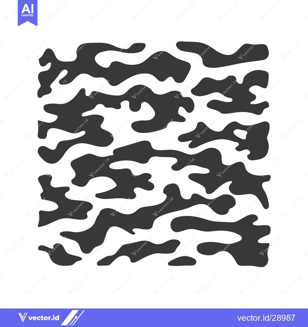 Premium Vector of Dark irregular shapes create a camouflage or dappled pattern design