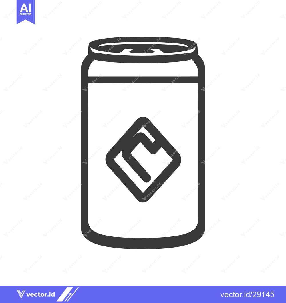 Premium Vector of An illustration of a cylindrical beverage container with a diamond gra