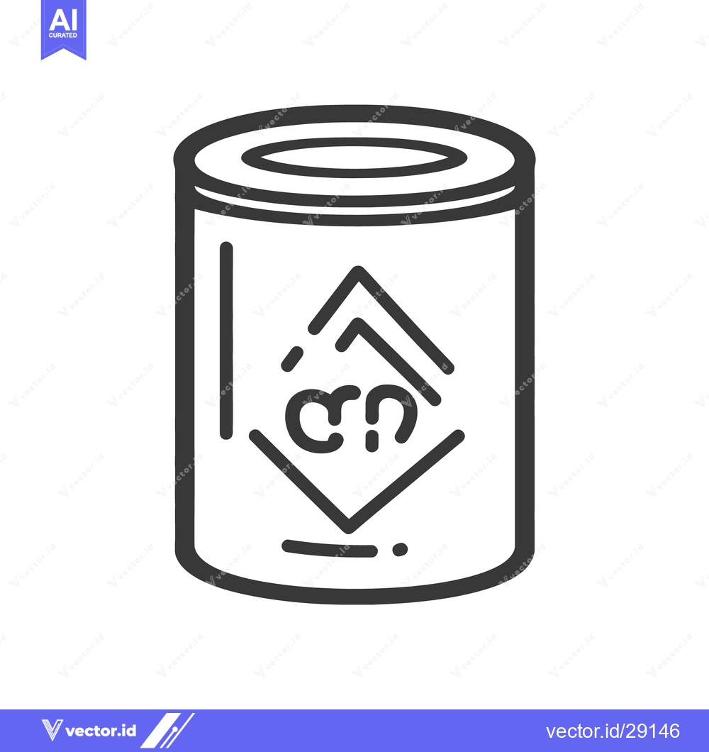 Premium Vector of A cylindrical container is decorated with a complex geometric symbol
