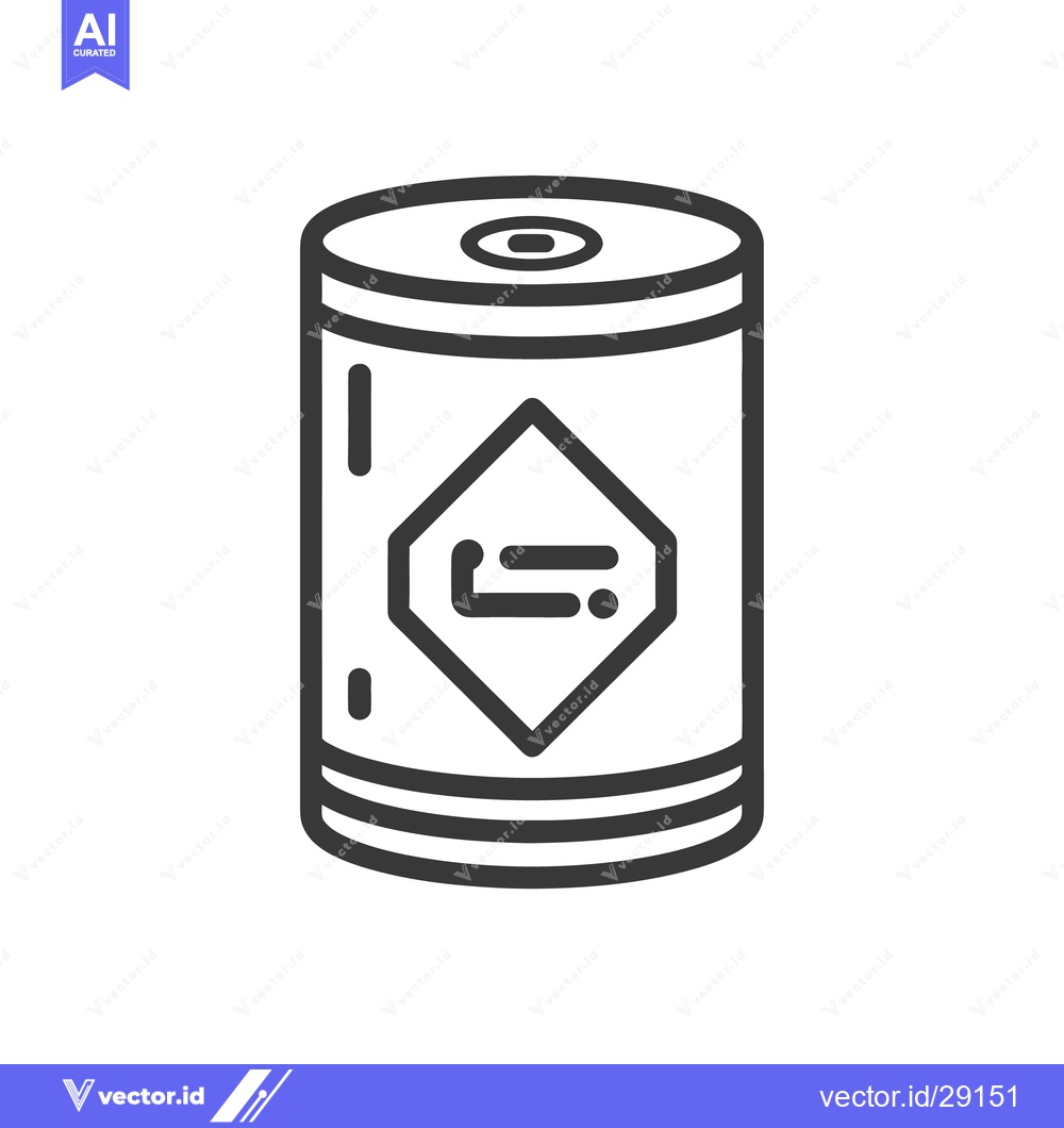 Premium Vector of The image depicts a stylized illustration of a food storage can