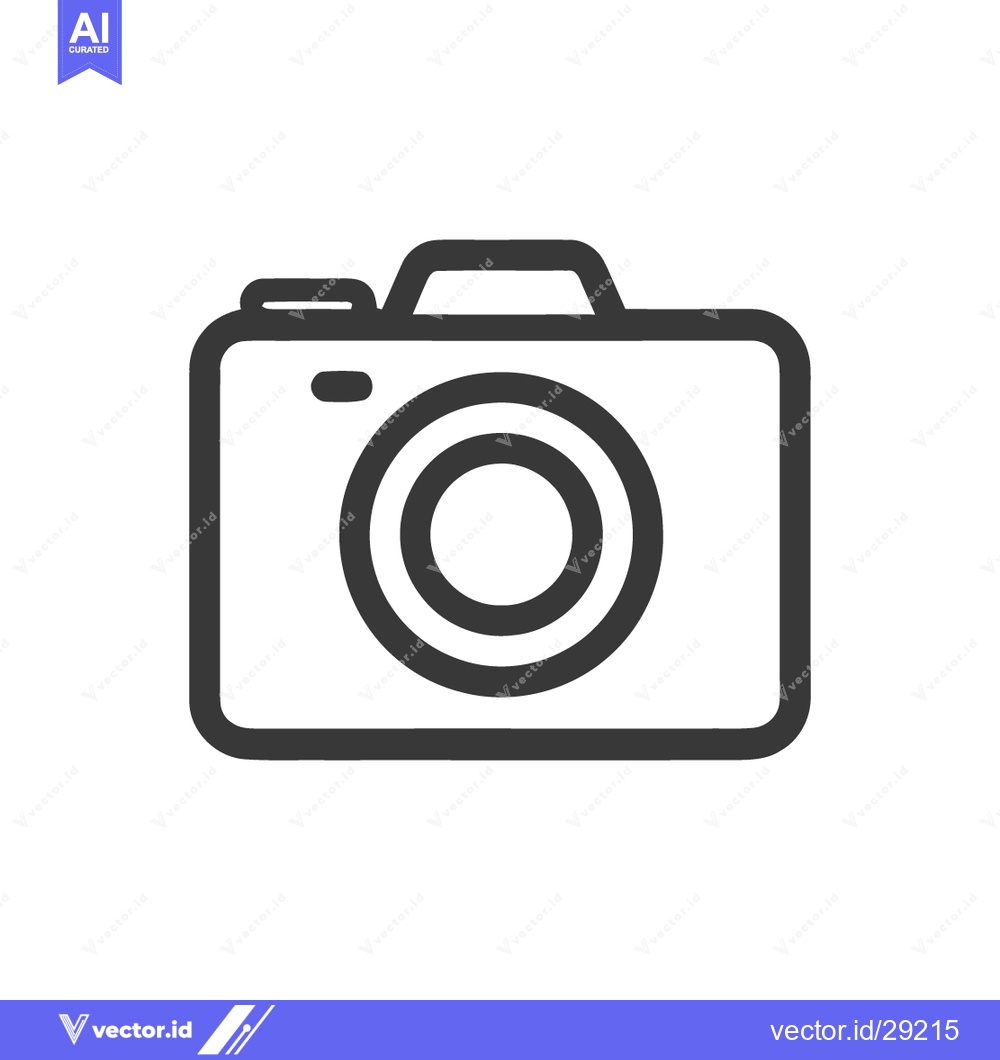Premium Vector dari Minimalist Camera Icon: Sleek Design for Photography and Visual Commun