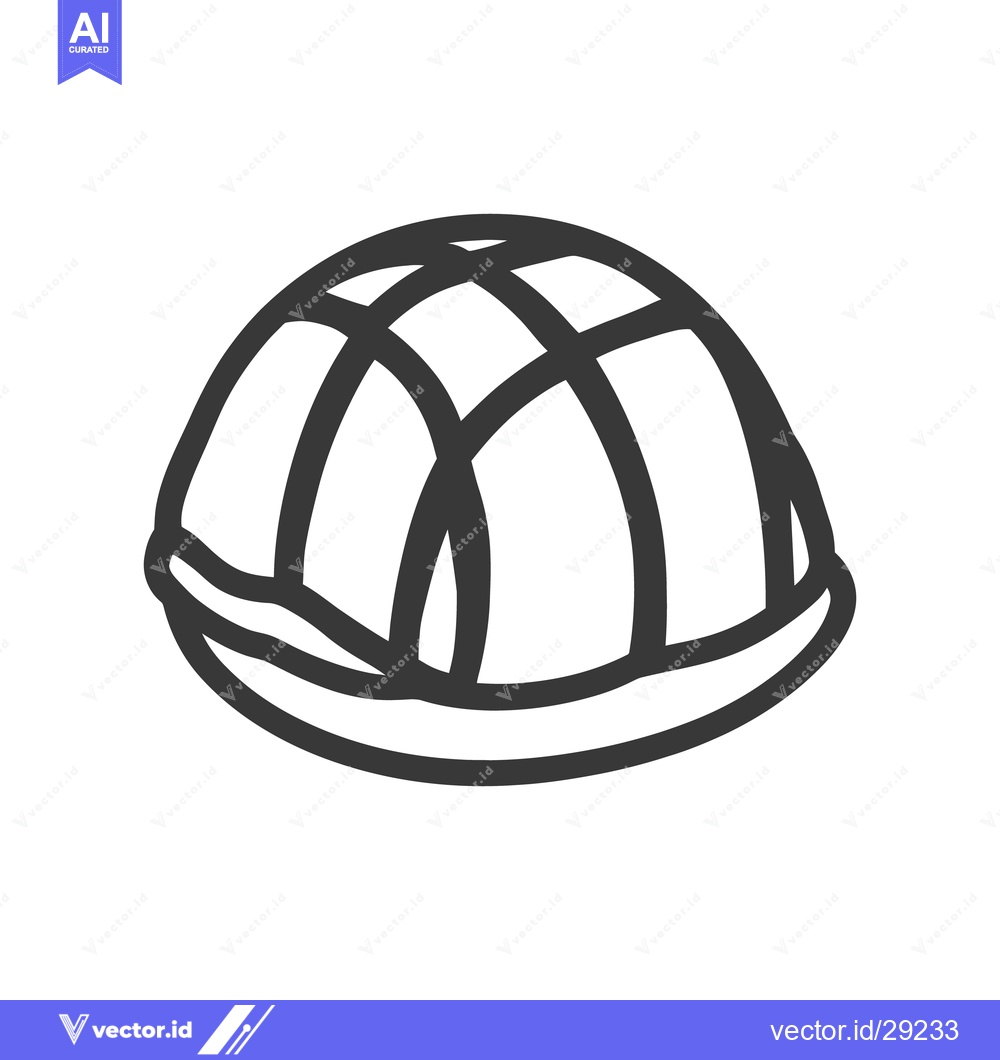 Premium Vector dari A simple illustration representing a protective head covering device