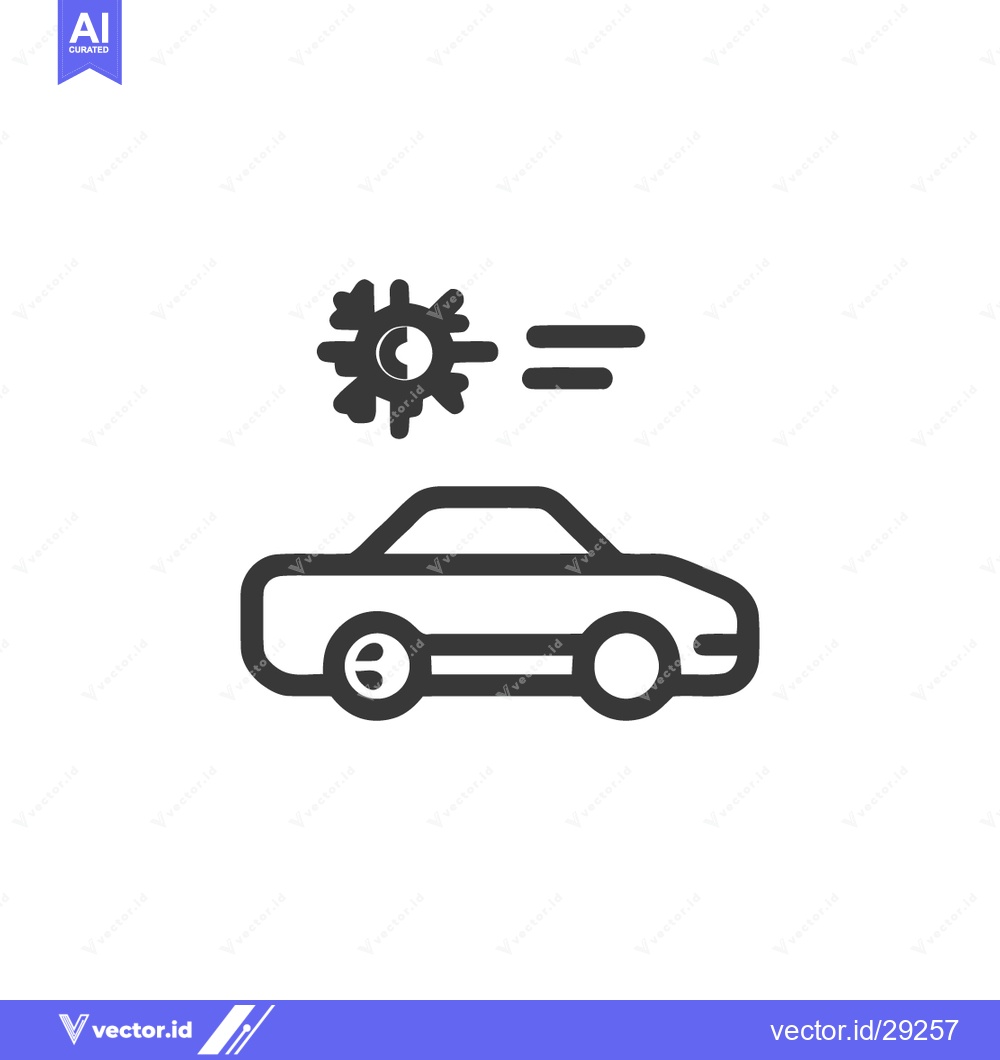 Premium Vector dari Car Air Conditioning Icon: Automotive Climate Control System Symbol