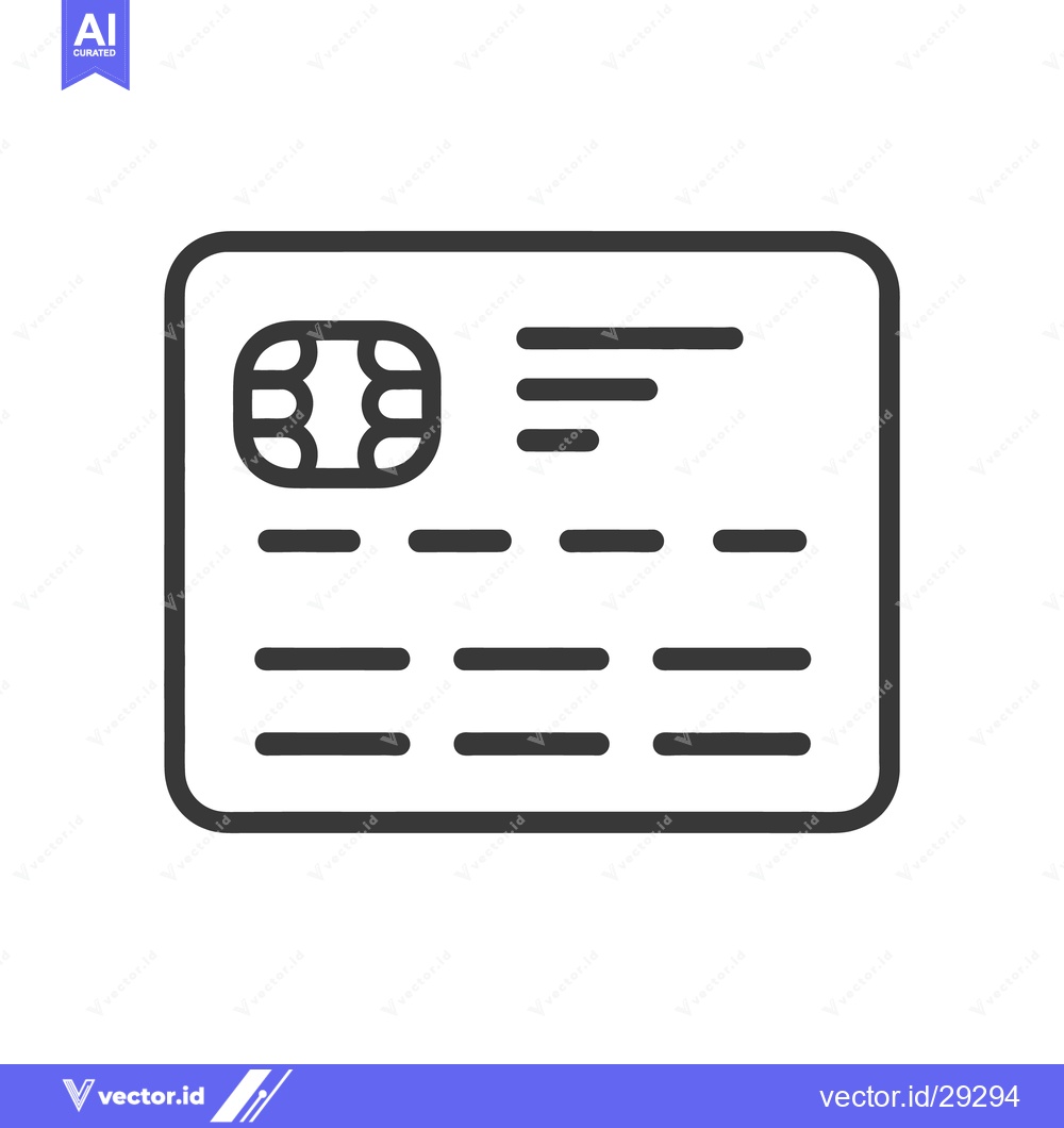 Premium Vector dari A simple graphic representing a rectangle style credit card