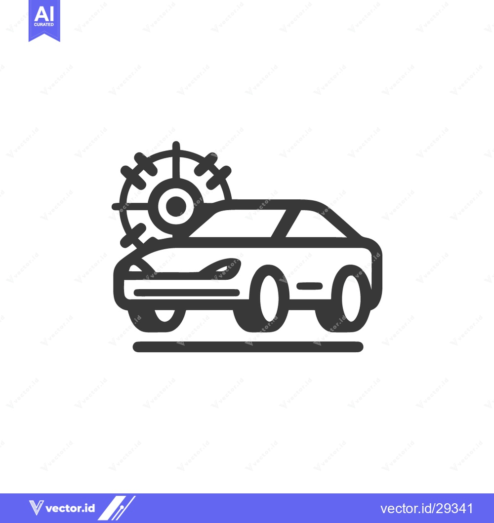 Premium Vector dari Car Targeting Icon: Precision Automotive Marketing Symbol in Bold Line