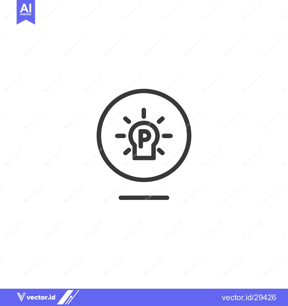 Premium Vector dari Car Parking Light Indicator Icon