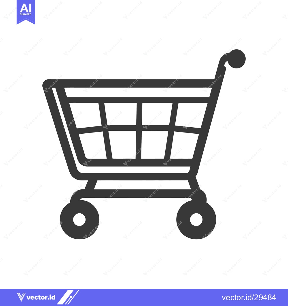 Premium Vector of A simple minimalist graphic illustration of a shopping cart