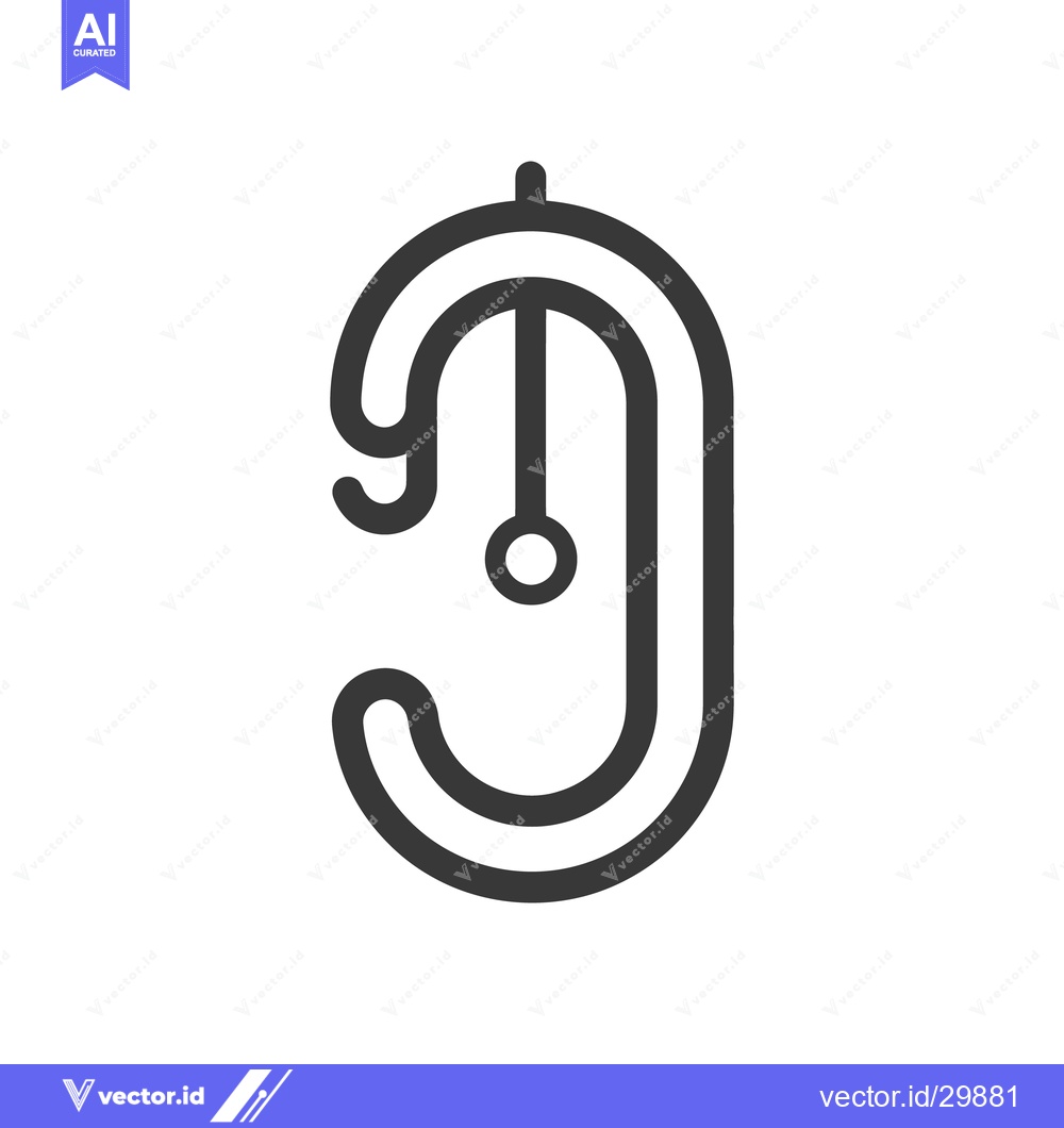 Premium Vector dari A simple and minimalist design shows a hanging clip shape