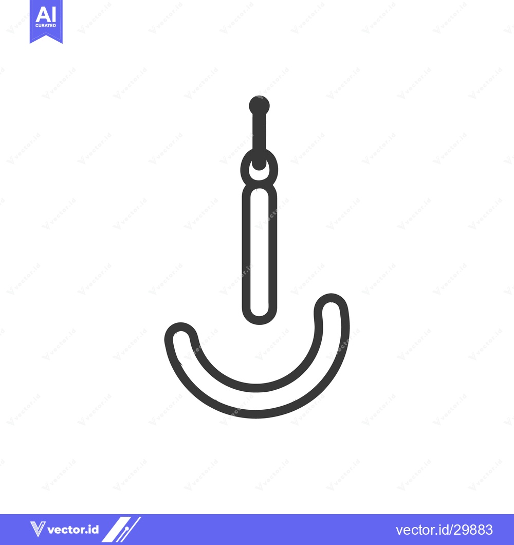 Premium Vector of A simple outline illustration depicting a hanging gymnastic ring appar