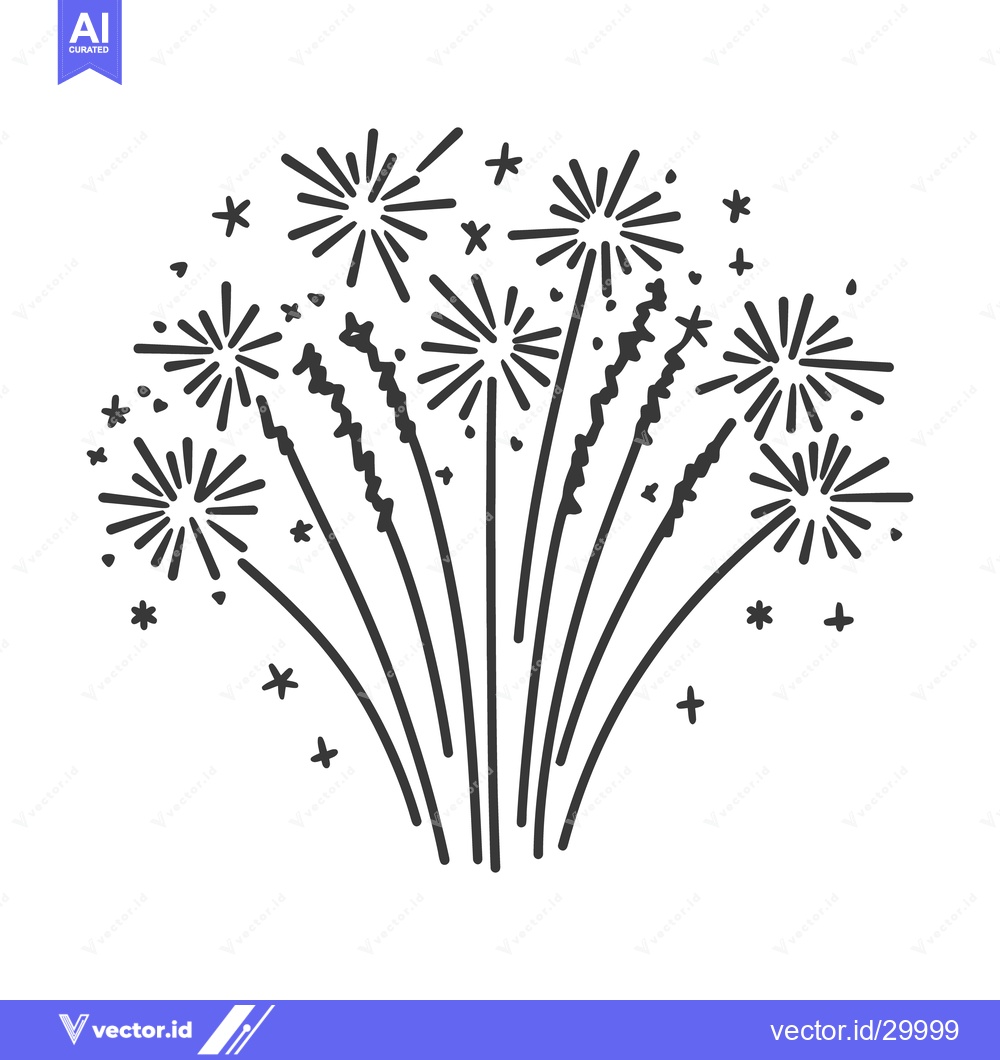 Premium Vector dari Vector illustration depicting a collection of festive celebratory fire