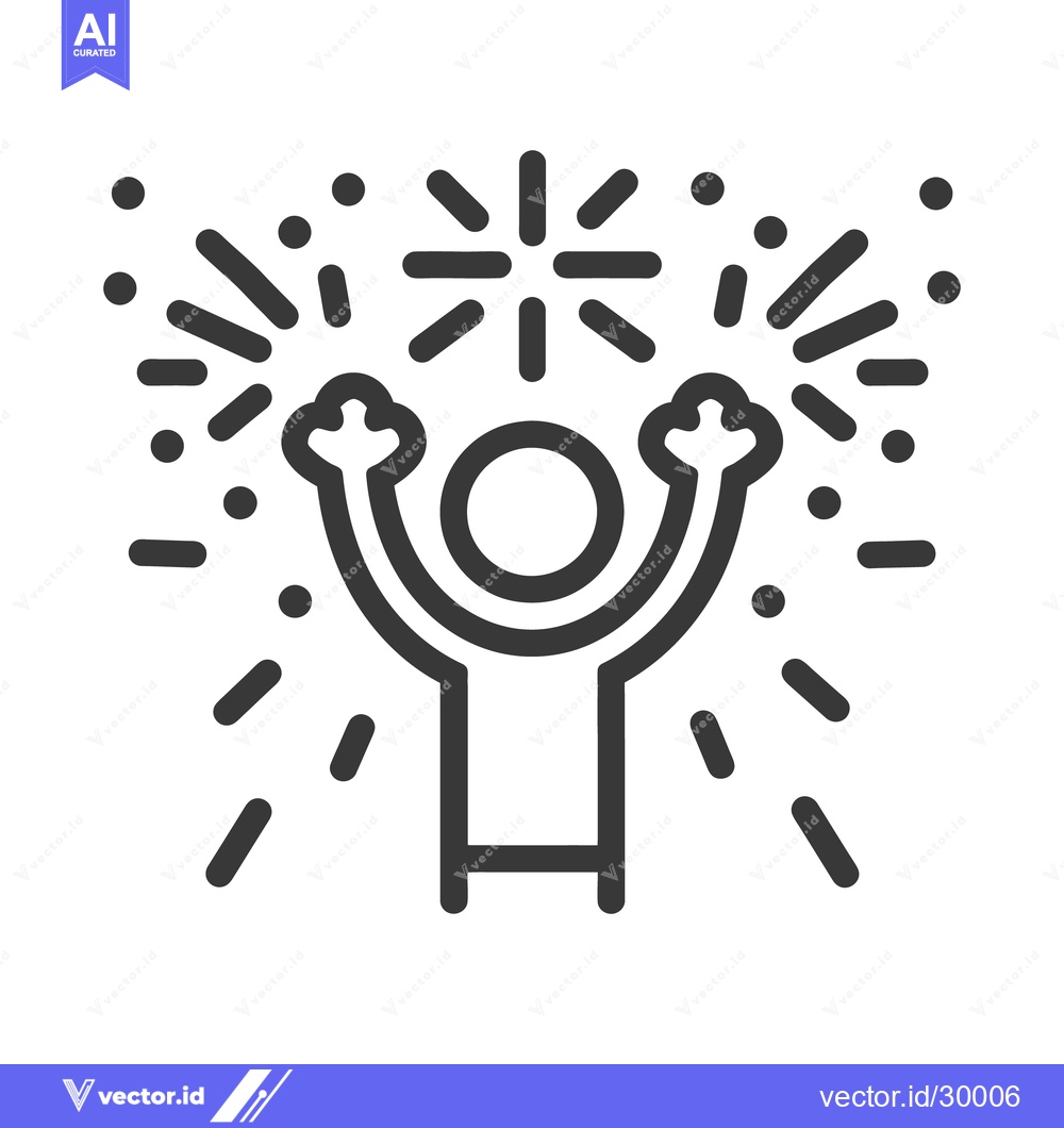 Premium Vector of A Simple Graphic Depicting Joyous Celebration And Festivities