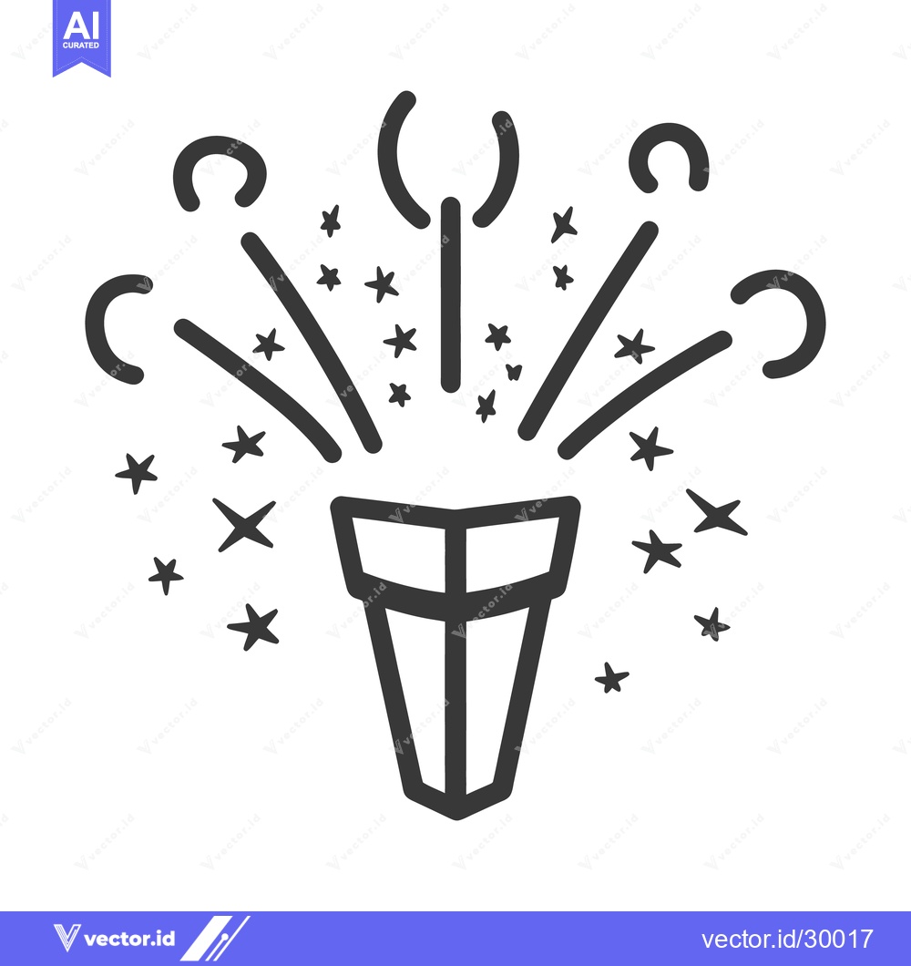 Premium Vector dari Black and white line drawing of a celebratory fireworks display