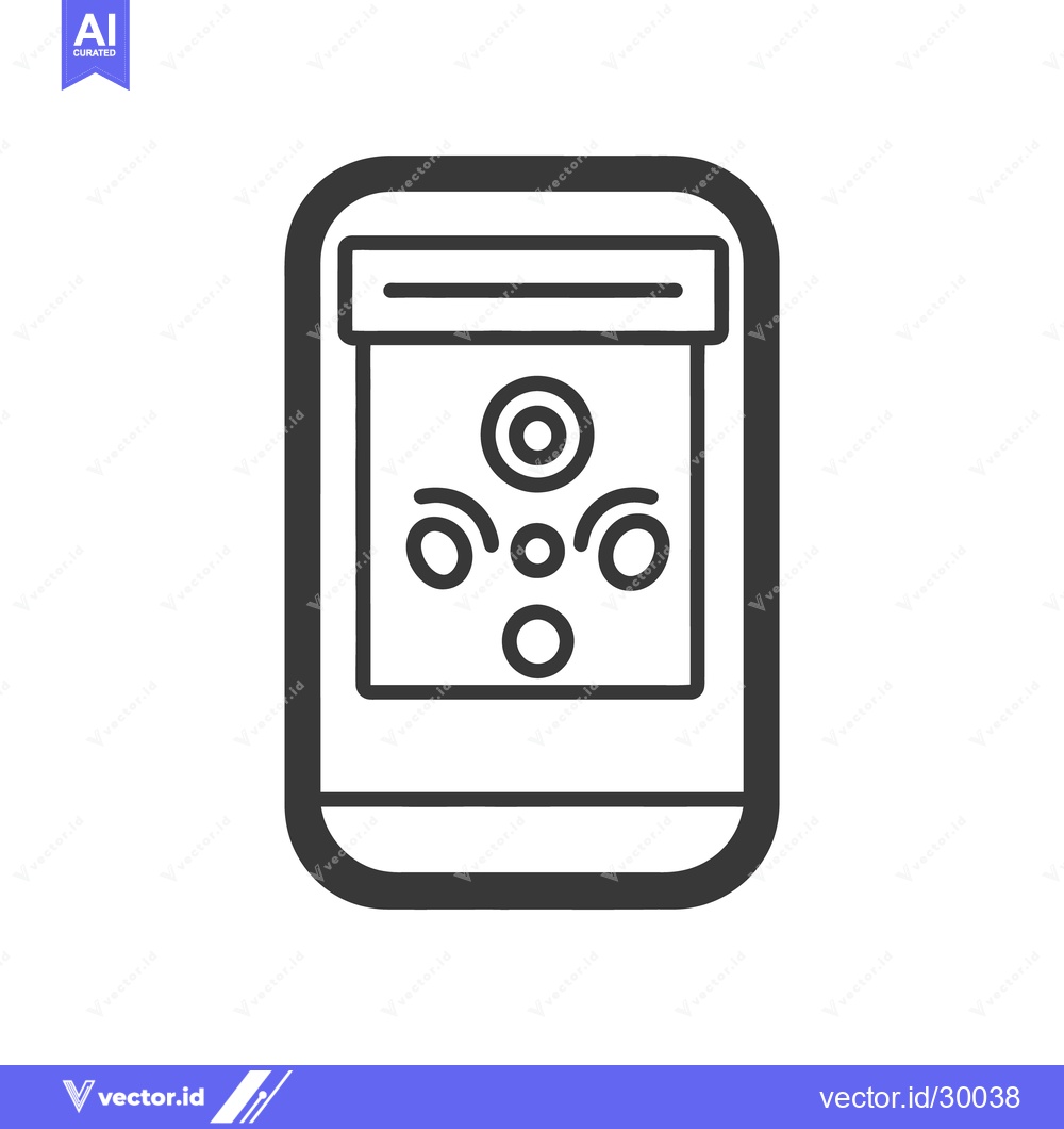 Premium Vector of An illustration depicting a device with a button interface for control