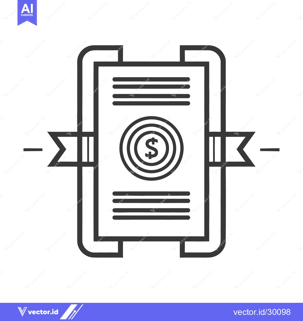 Premium Vector of An illustration of financial documents with currency symbol present