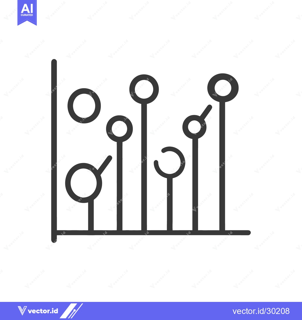 Premium Vector dari Black and white chart showing statistical data elements rising