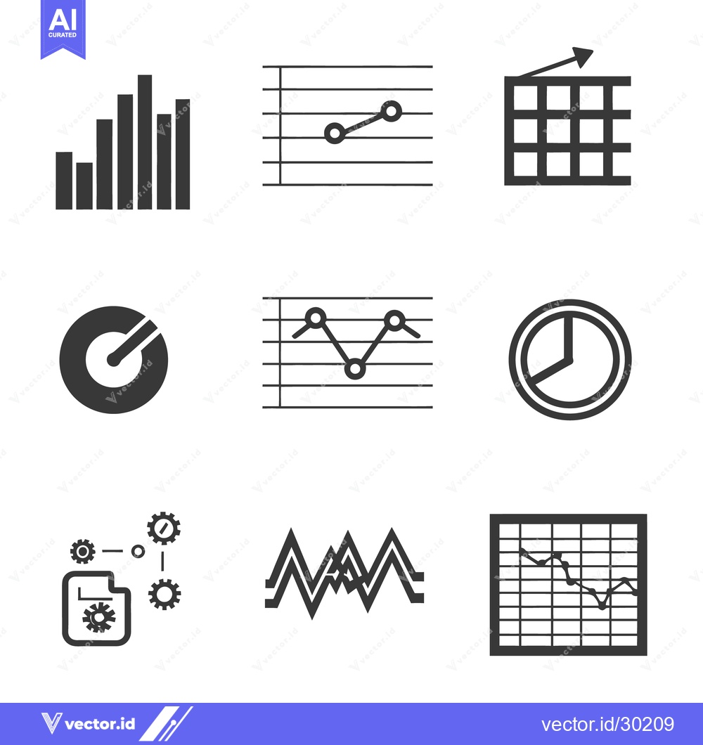 Premium Vector of Various graphs and charts depicting different data and information