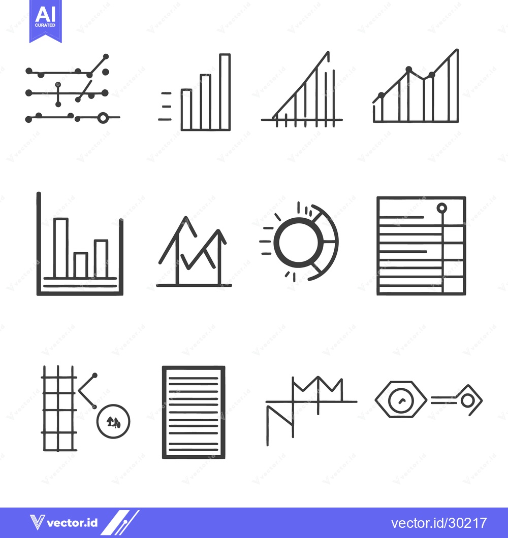 Premium Vector dari Abstract Graphic Representations Illustrating Data Analysis and Busine