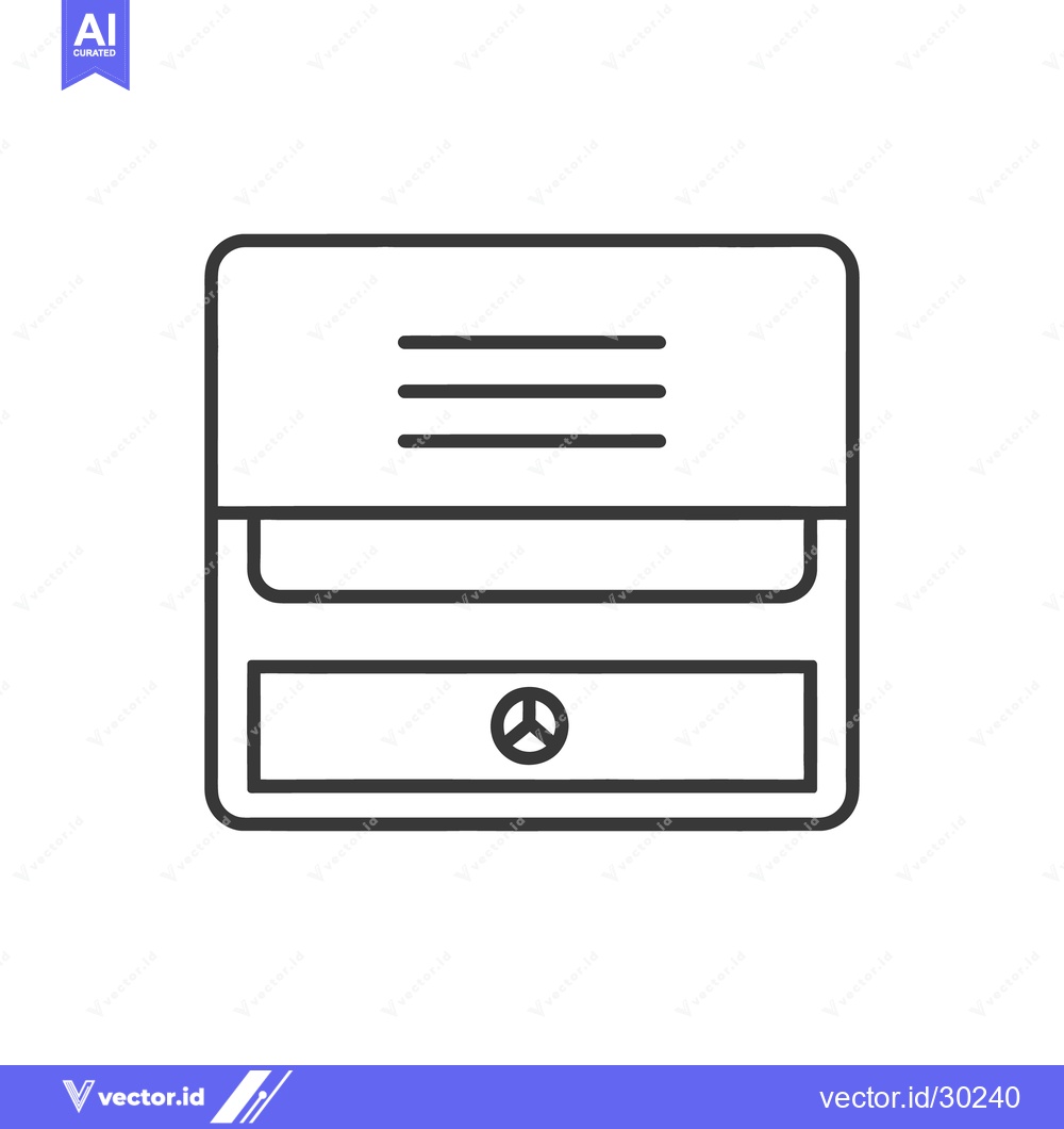 Premium Vector of An illustration of a black and white pencil sharpener
