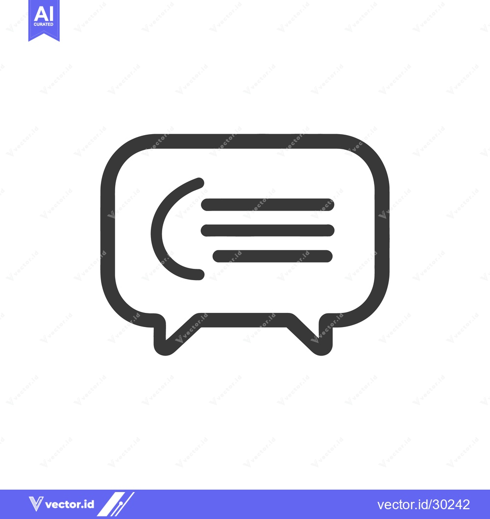 Premium Vector of An illustration of a speech bubble with internal content represented