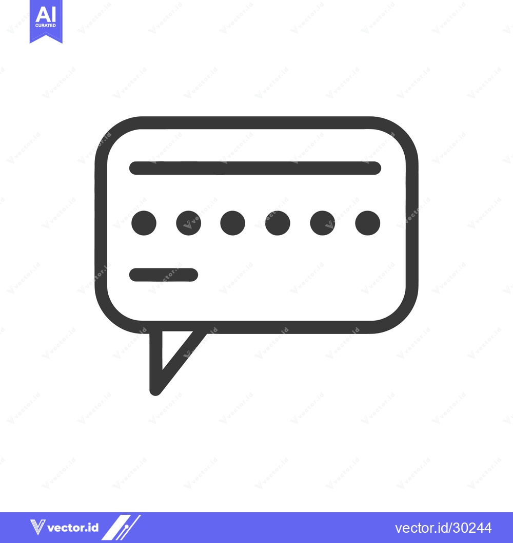 Premium Vector dari Simple Icon Representing Online Chat Communication Conversation Dialog
