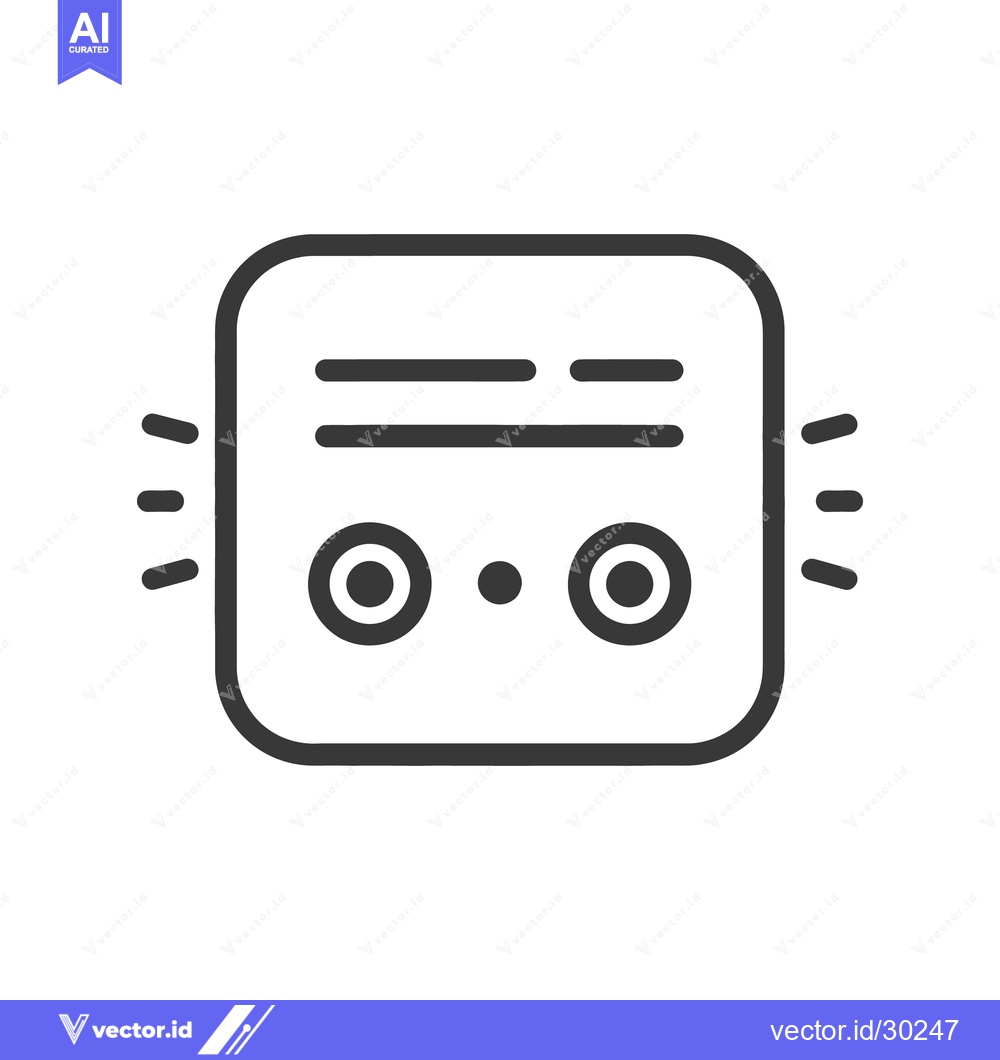 Premium Vector dari An illustrated square shaped device with control buttons and lines